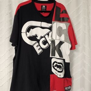 Ecko Unlimited Black and Red Tee